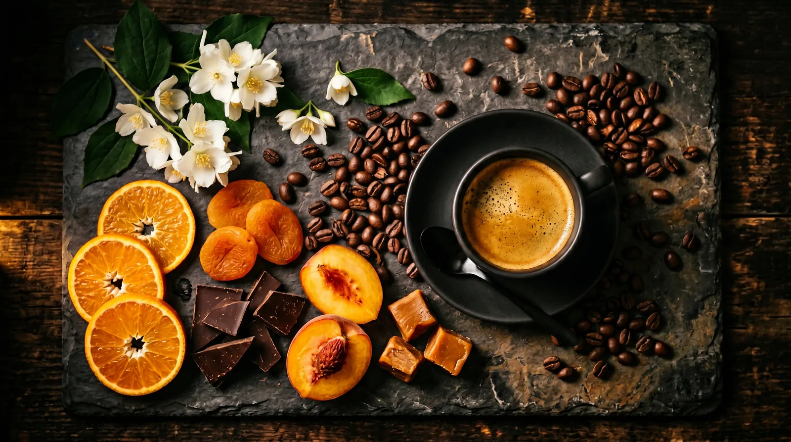 Profil smakowy kawy Ethiopia Yirgacheffe – cytrusy, brzoskwinia, jaśmin, karmel