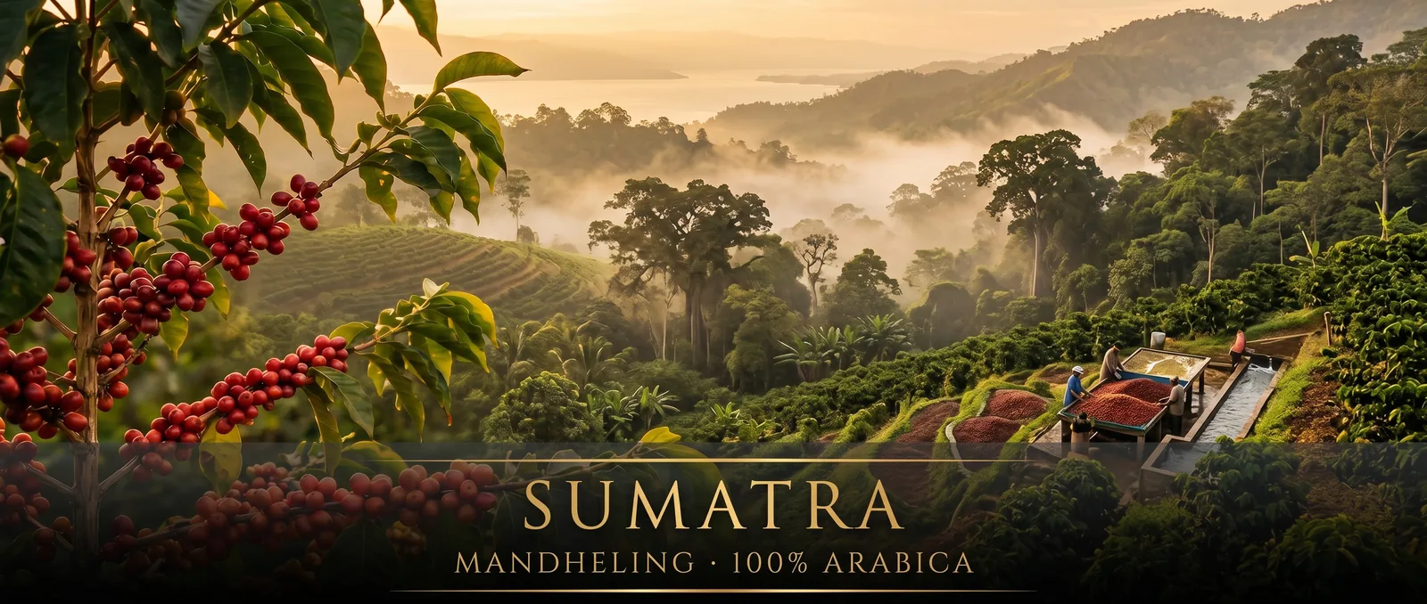 Plantacja kawy Sumatra – dżungla wulkaniczna, region Mandheling
