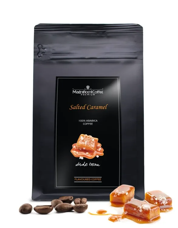 Salted Caramel – kawa smakowa ziarnista Magnificent Coffee