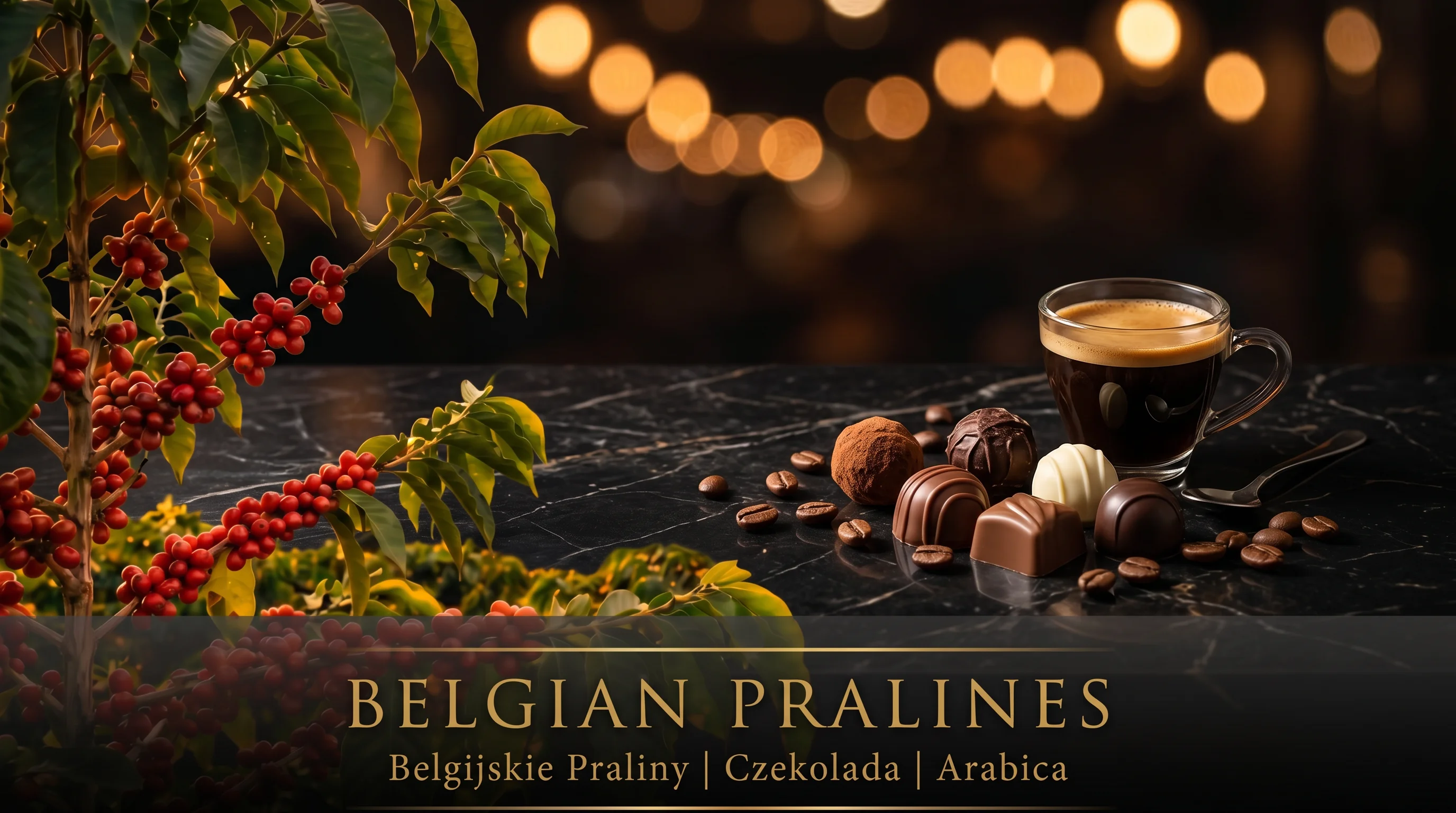 Belgian Pralines – kawa smakowa mielona, aromat Belgijska Czekolada i Orzechy, Magnificent Coffee