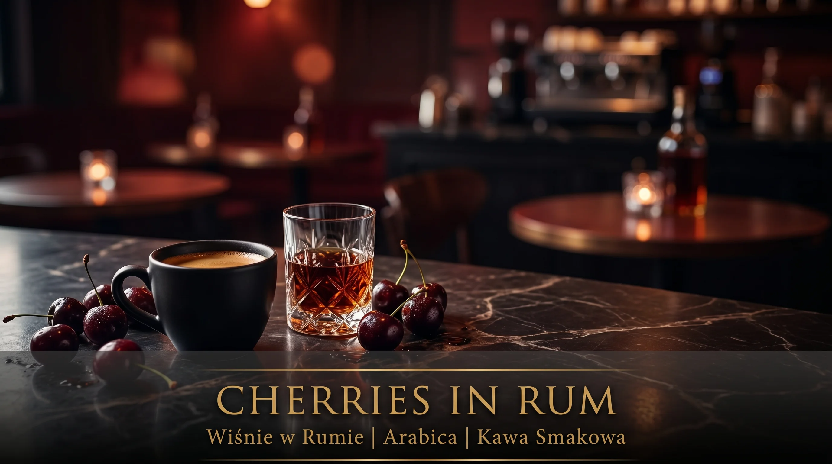 Cherries in Rum – kawa smakowa ziarnista, aromat Wiśnie w Rumie, Magnificent Coffee