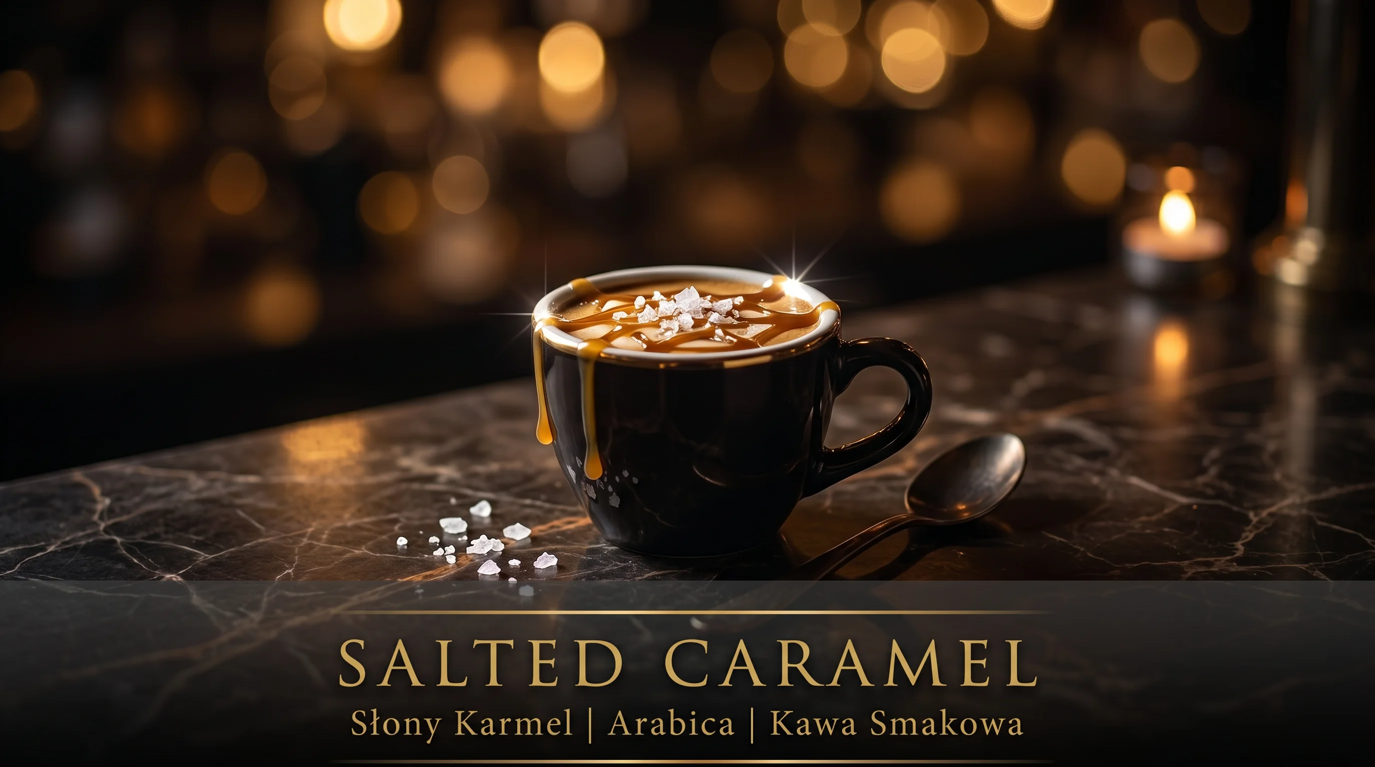 Salted Caramel – kawa smakowa ziarnista, aromat Słony Karmel, Magnificent Coffee