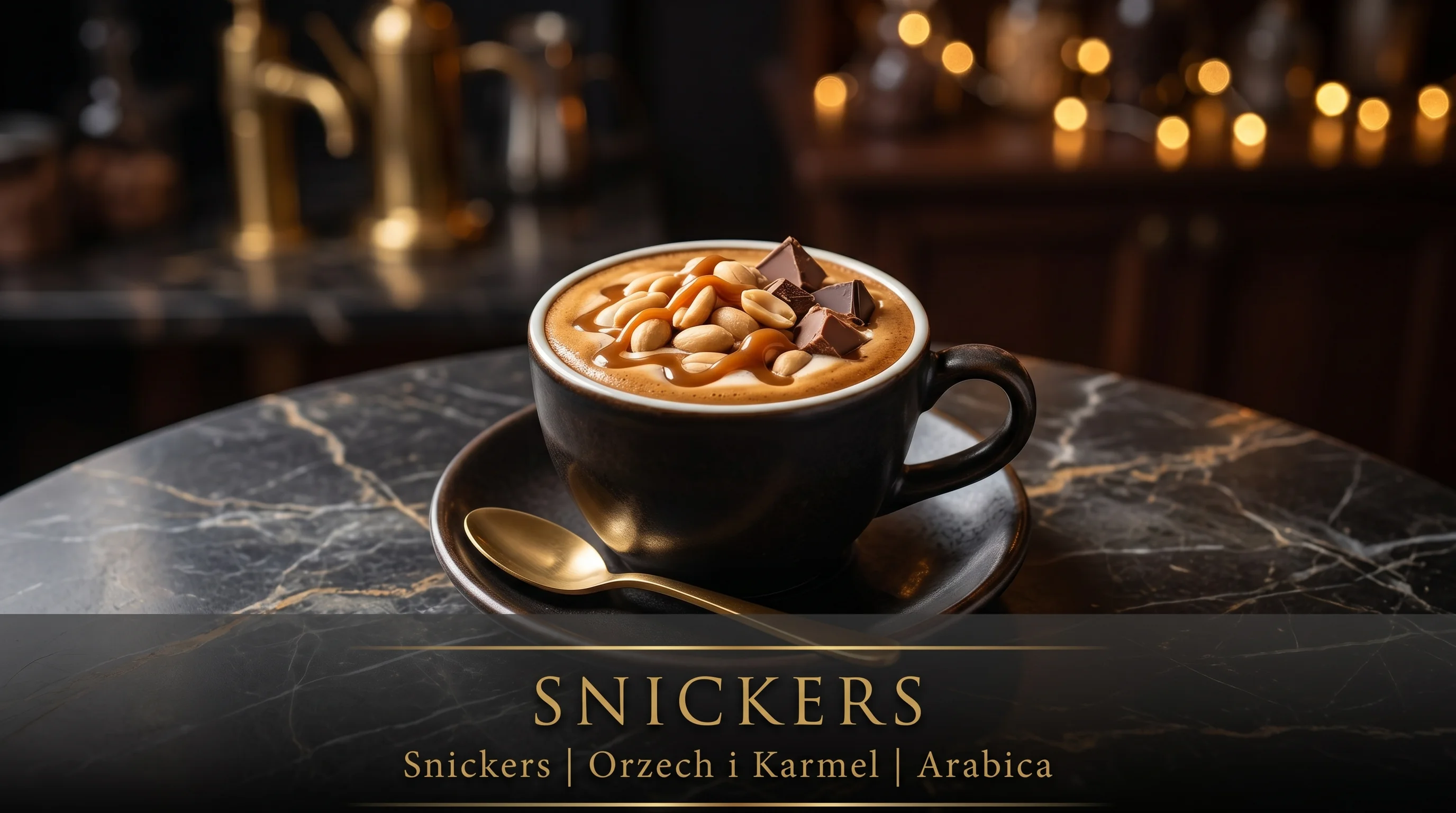 Snickers – kawa smakowa ziarnista, aromat Snickers, Magnificent Coffee