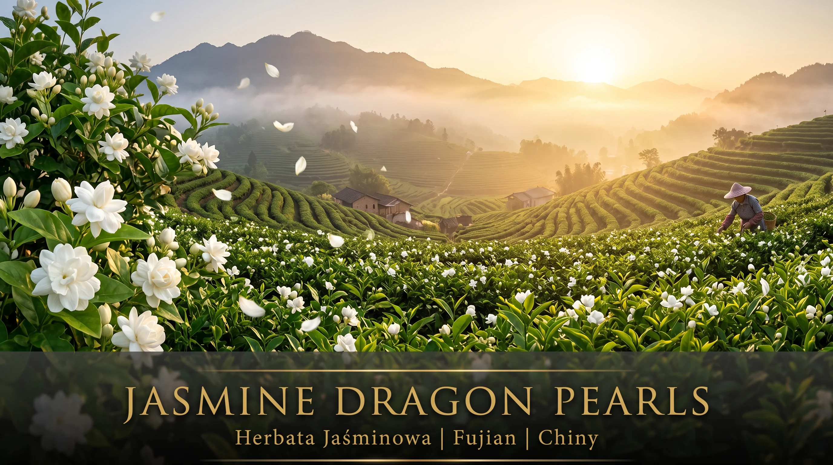 Jasmine Dragon Pearls – ogród jaśminowej herbaty Fujian Chiny