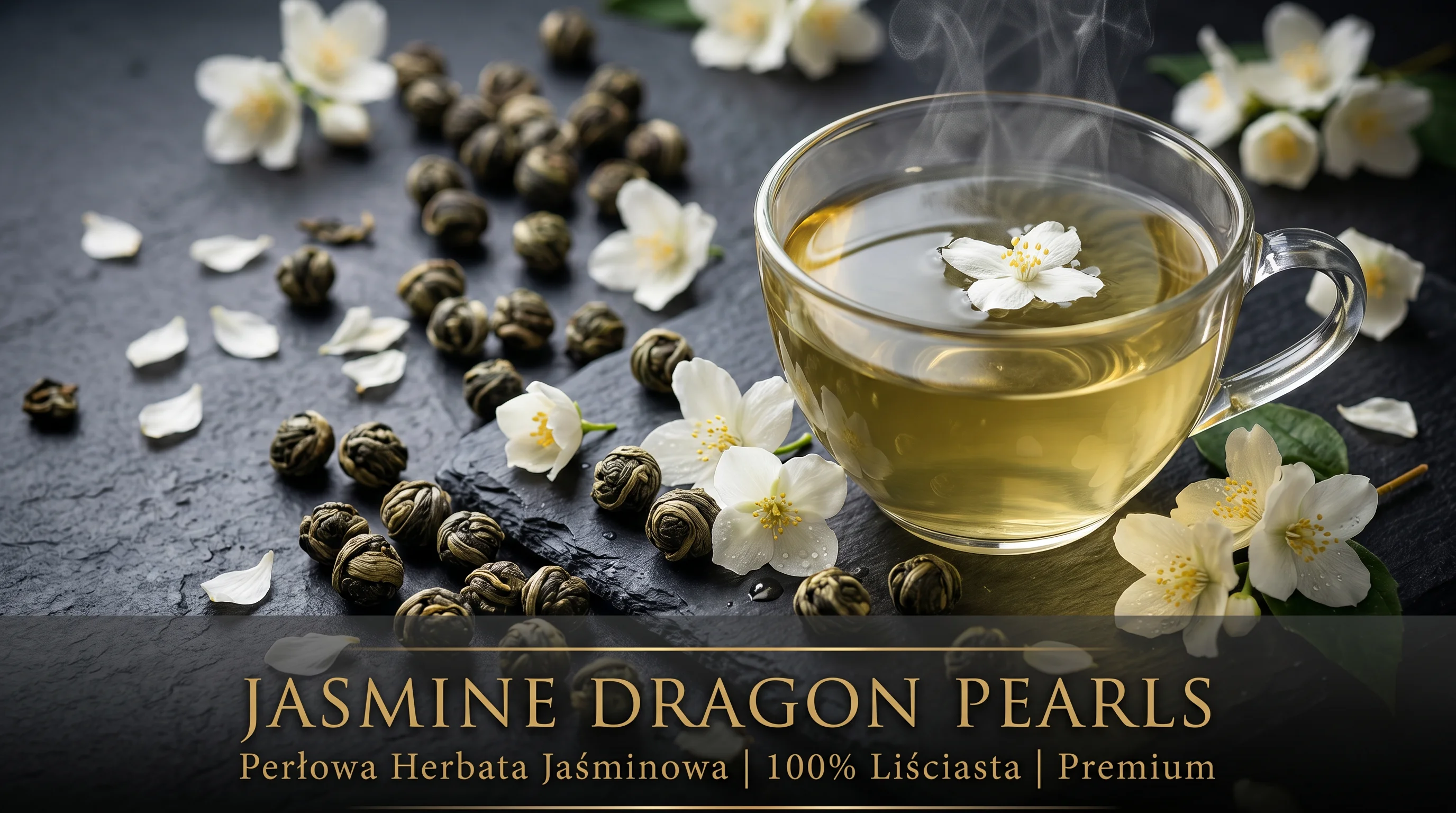 Jasmine Dragon Pearls – perłowa herbata jaśminowa liściasta premium