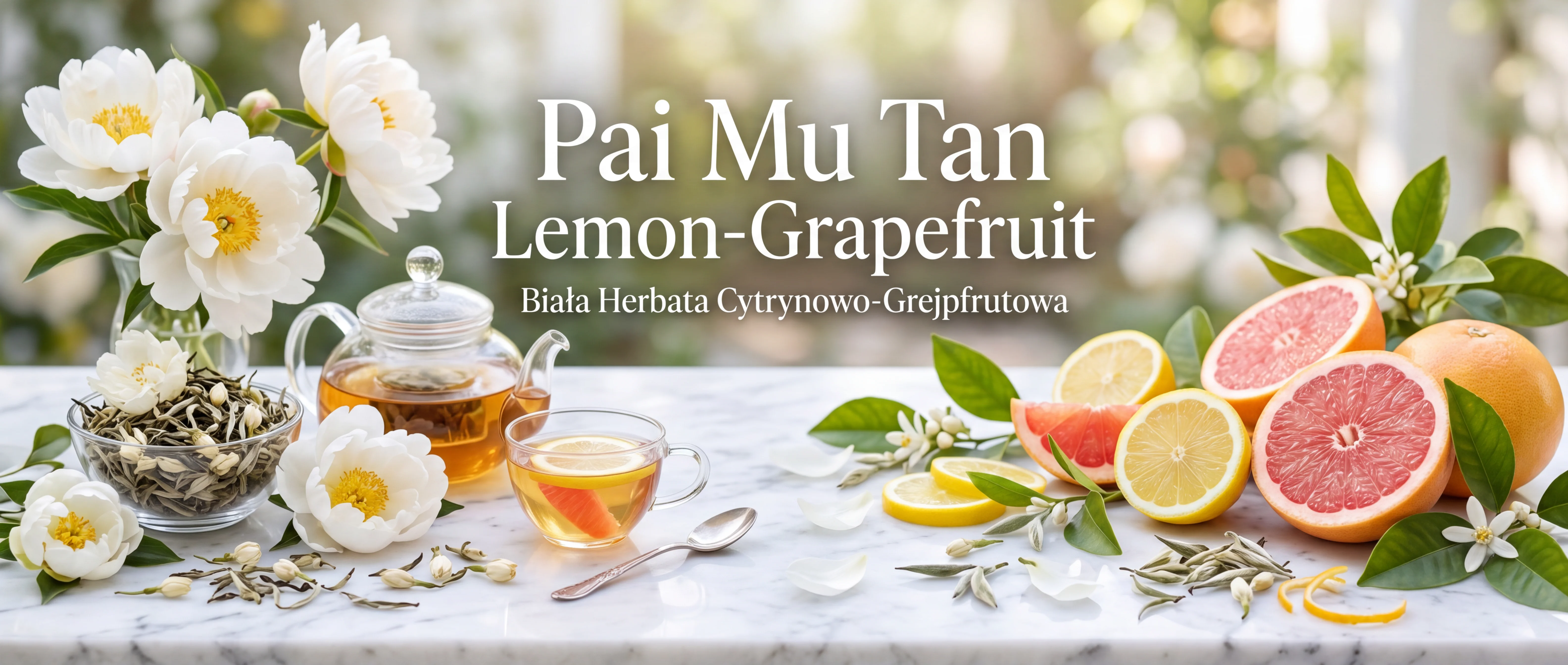 Pai Mu Tan Lemon-Grapefruit – biała herbata cytrusowa Fujian Chiny