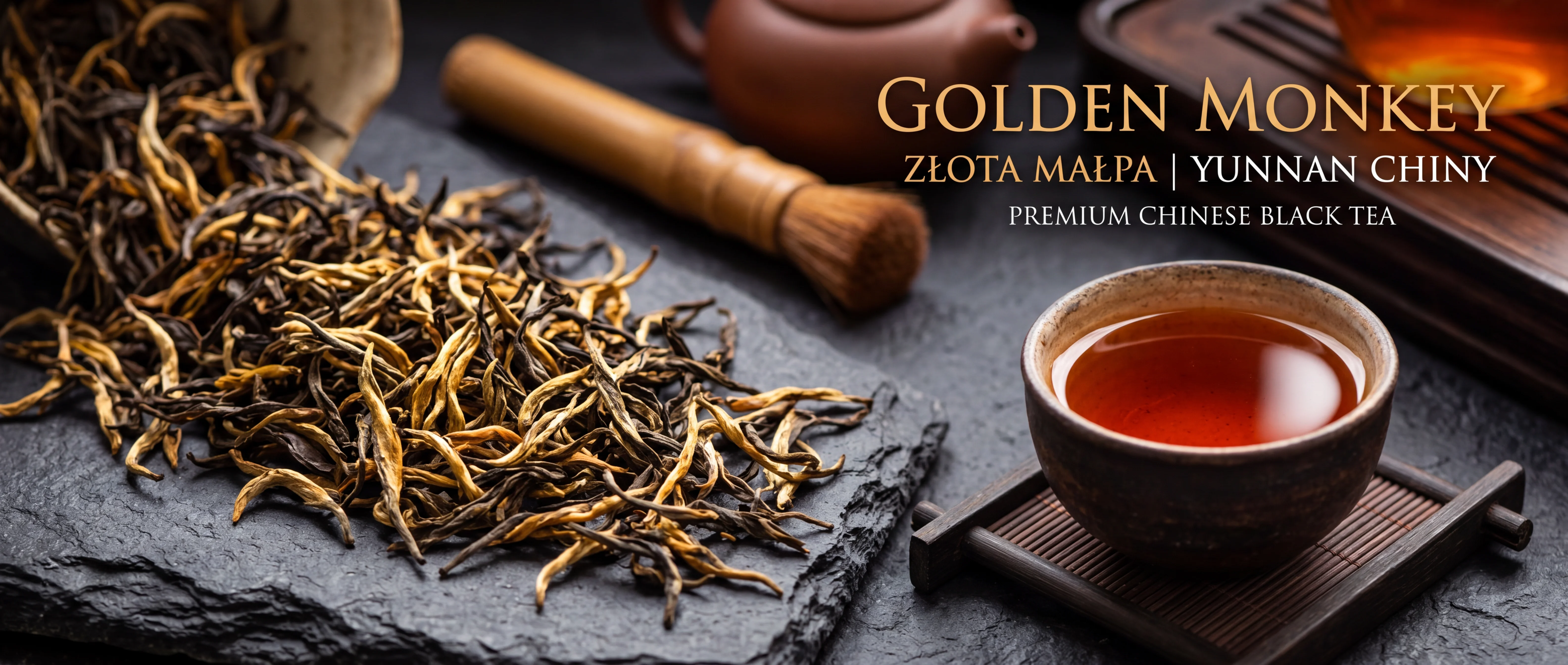 Golden Monkey – złote liście czarnej herbaty premium Chiny