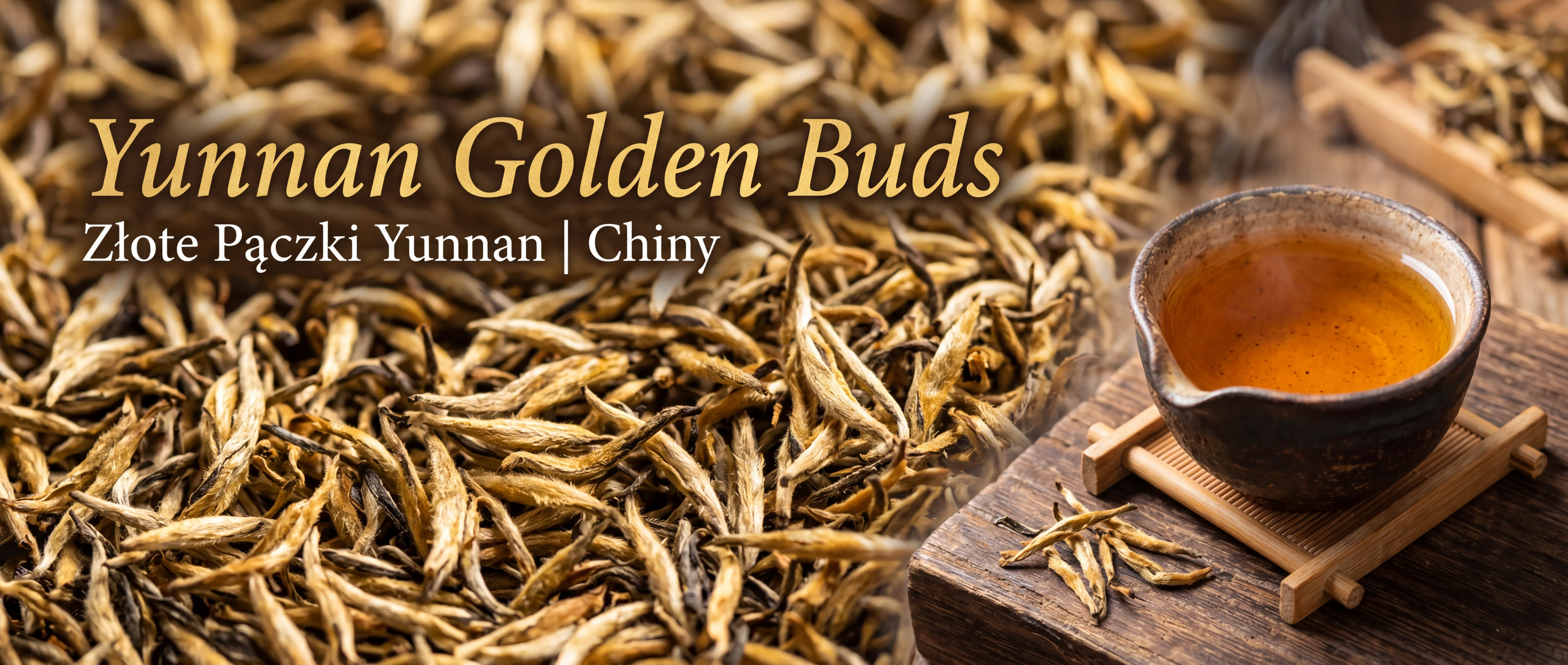 Yunnan Golden Buds – złote pączki czarnej herbaty premium Chiny