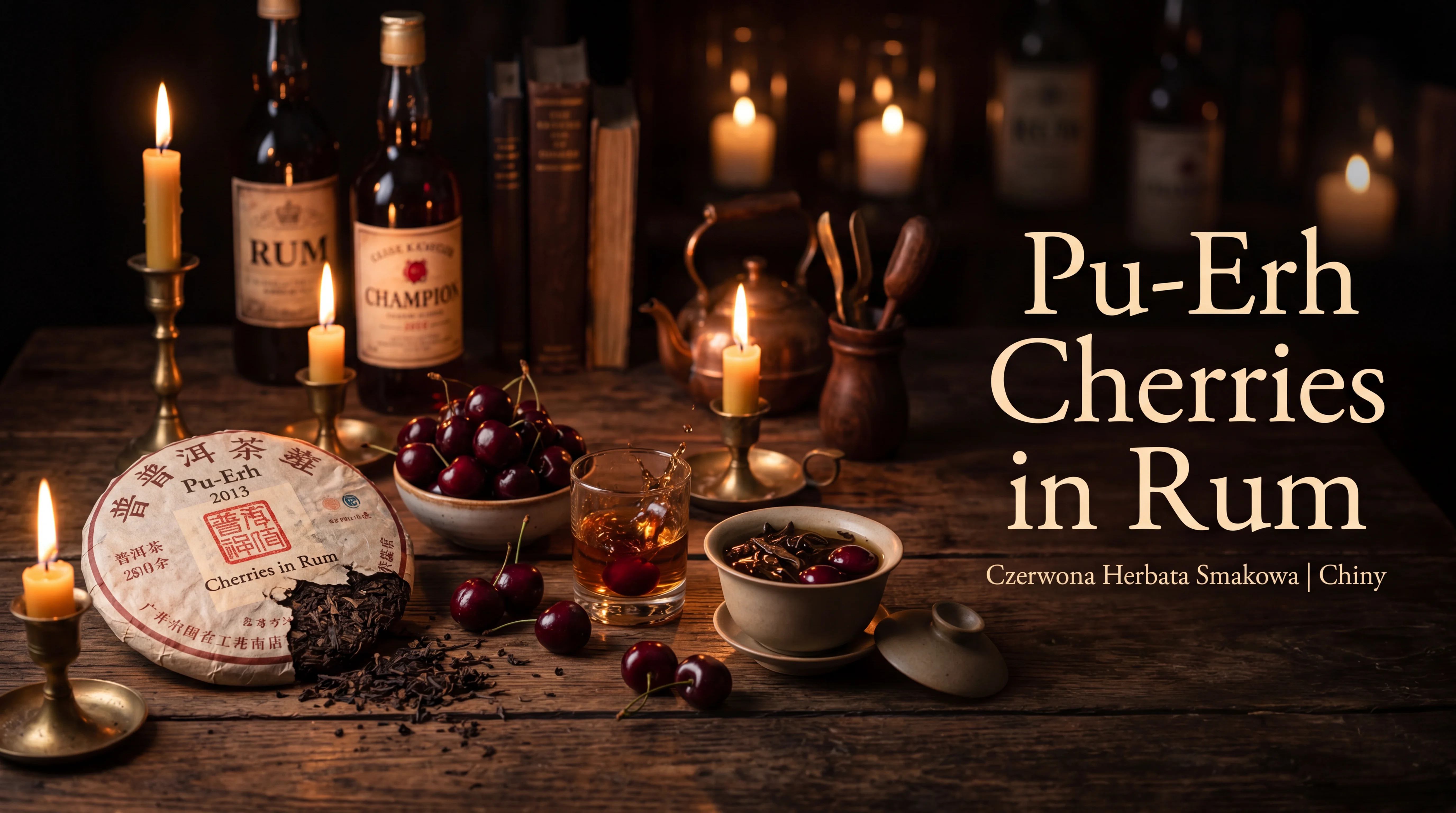 Pu-Erh Cherries in Rum – ciemne wiśnie rum atmosfera herbata premium