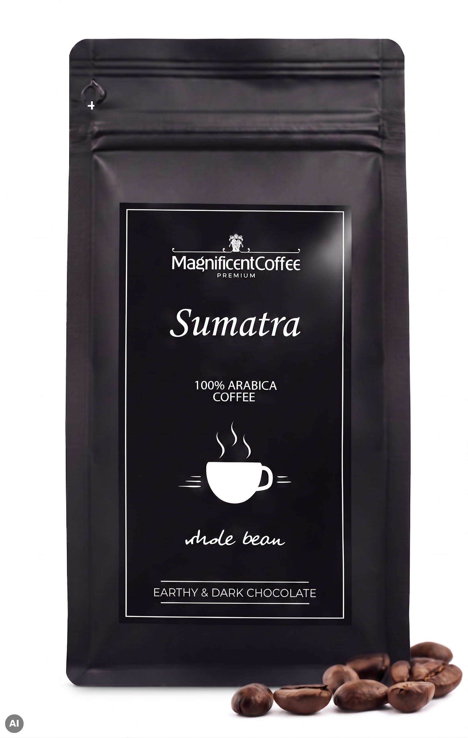 Sumatra – kawa ziarnista 100% Arabica Magnificent Coffee